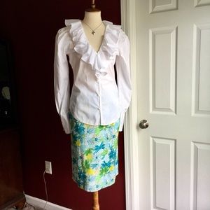 Jones New York  Silk Blend Floral Pattern …